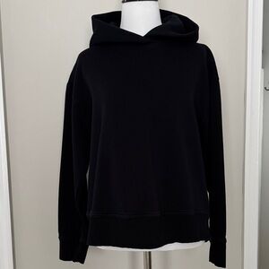 Zara Women’s Cropped Black Hoodie Sweatshirt